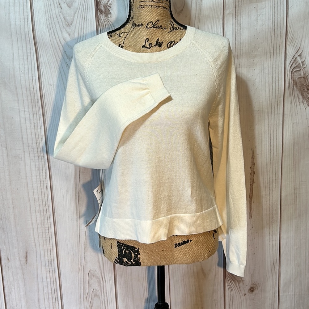 Cream Hi-Low Sweater